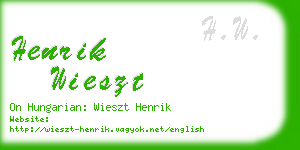 henrik wieszt business card